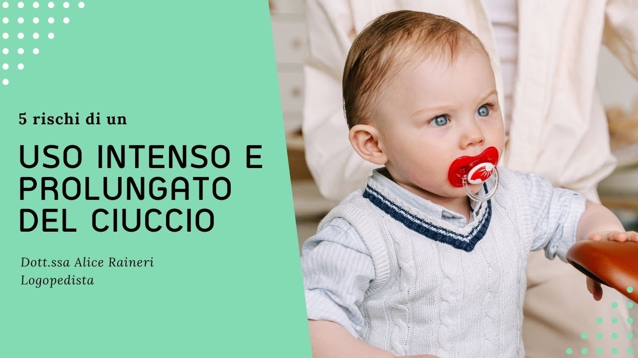 5 rischi di un uso intenso e prolungato del ciuccio