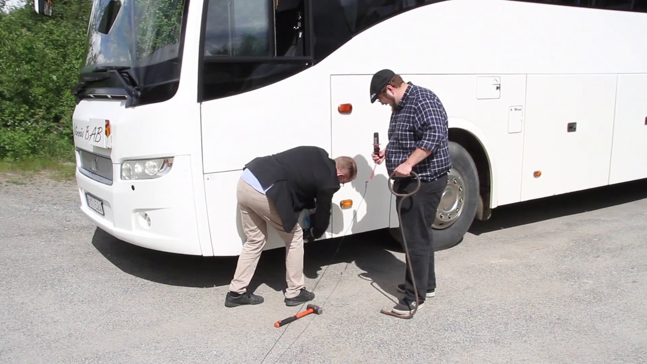 Säkerhetskontroll på buss - Liljaskolan 2019