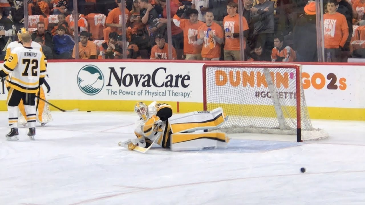 Matt Murray Pre Game Warmups ( Game 6 Stanley Cup Playoffs Penguins vs Flyers )