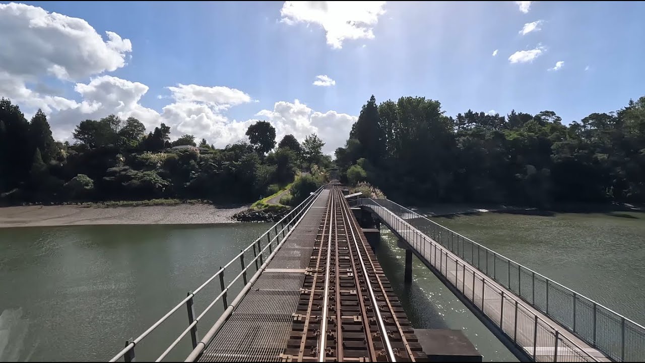 Te Puna to Hemopo - NZ Rail Cab View Real Time