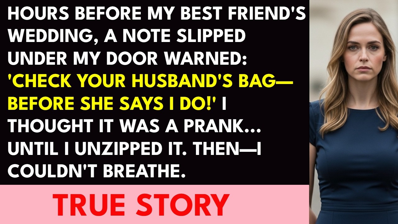 A Stranger Slipped a Note Under My Hotel Door Before My Best Friend's Wedding&mdash;What I Found in My ...