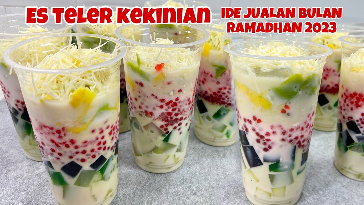 CANTIK DAN ENAK RASANYA !! IDE JUALAN BULAN RAMADHAN 2023 | ES TELER KEKINIAN BAR BAR 😍