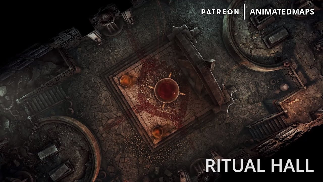 Animated Dungeon Maps - Fan Content (Vecna: Eve of Ruin | Neverdeath Graveyard) battle maps preview