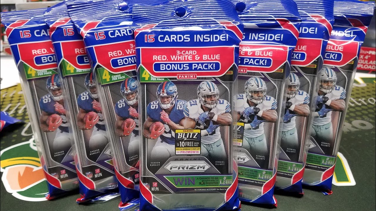 Открытие розничного магазина Panini Prizm Football 2018. 8 упаковок