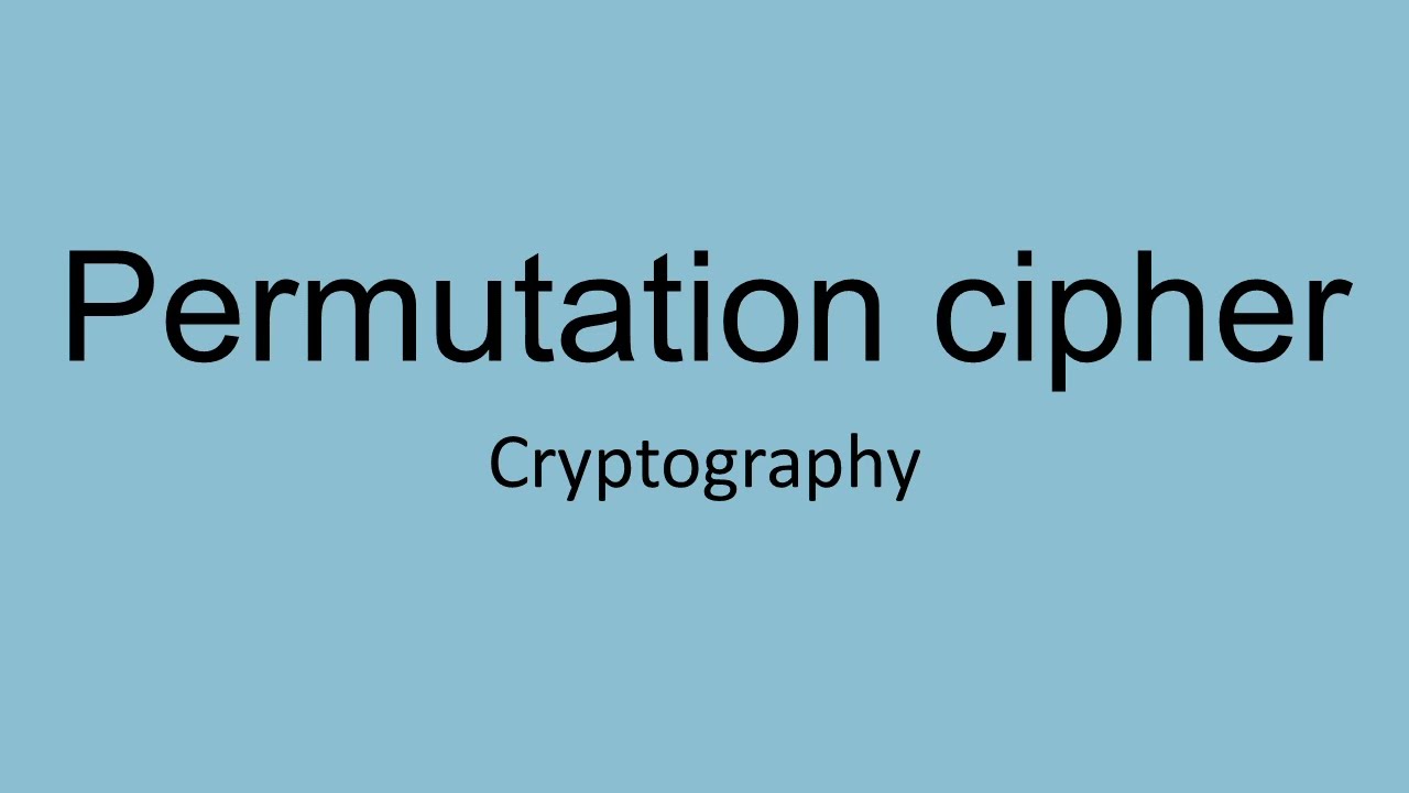 Permutation Cipher مع مثال) | شرح بالعربي)