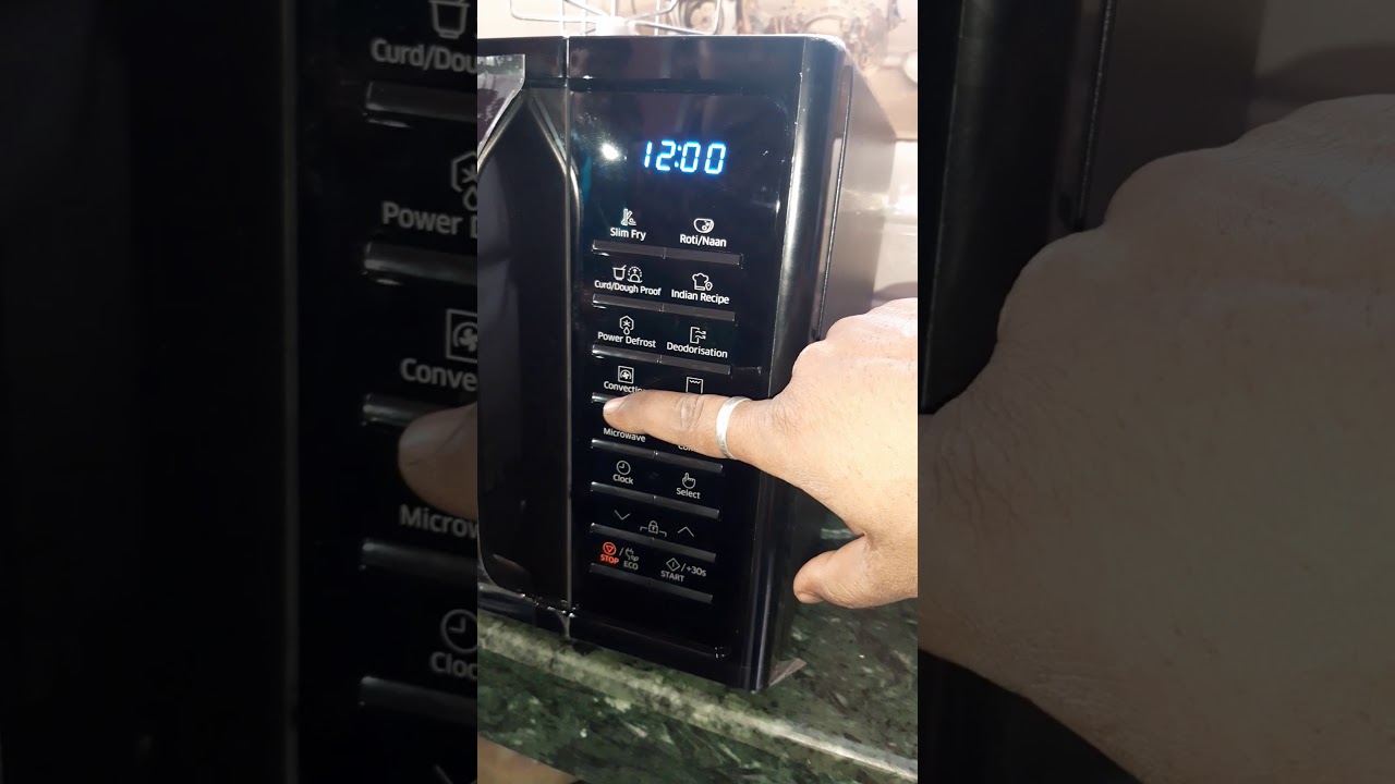 Samsung microwave demo, how to use the Samsung micro oven Samsung micro oven kaise use Karen