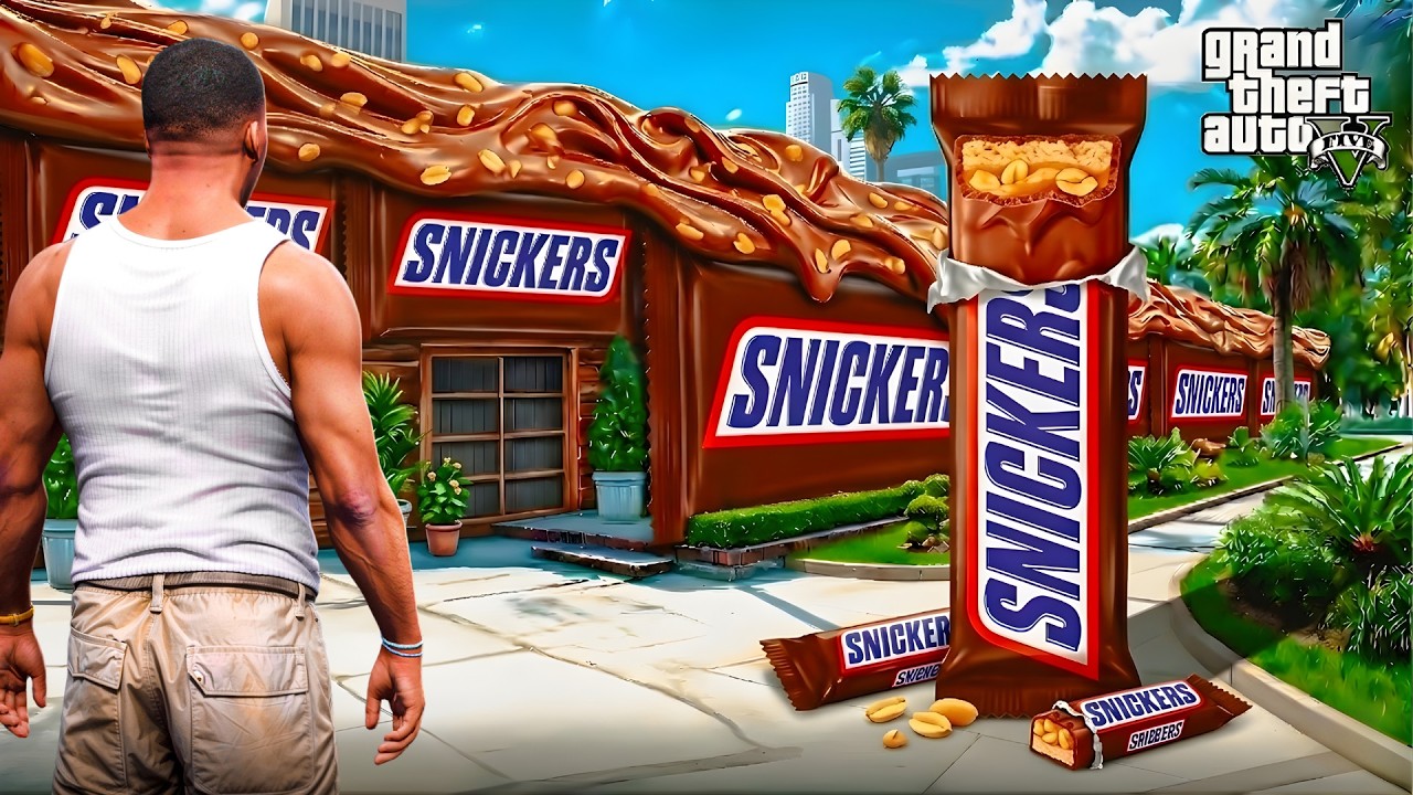 Franklin Try To Find Missing Snickers Chocolate In Gta 5