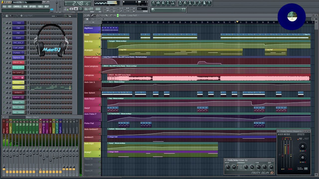 Blue RMX , Maurizio Lobina e Gabry Ponte.