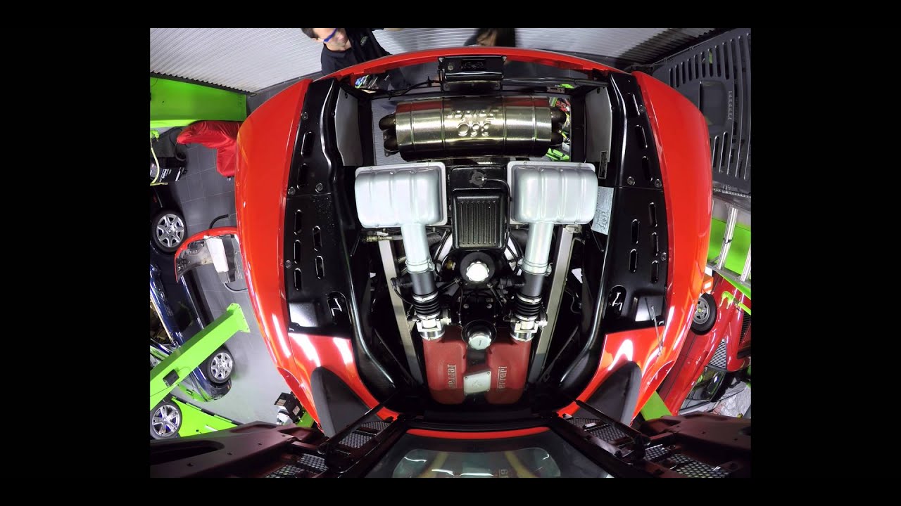 Removing Exhaust on Ferrari F360!