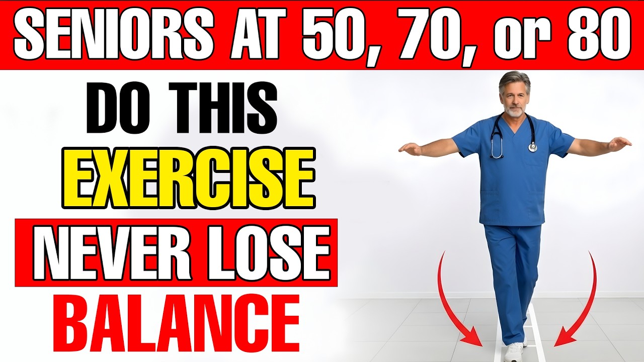 Do this Exercise for 5 minutes — and NEVER lose your balance at 50, 70, or 80 | Senior Health Tips
