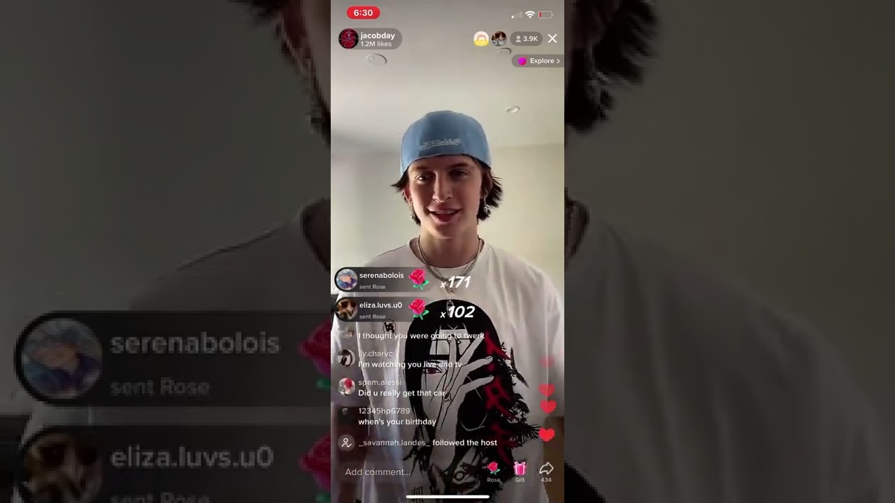 Jacob Day goes live