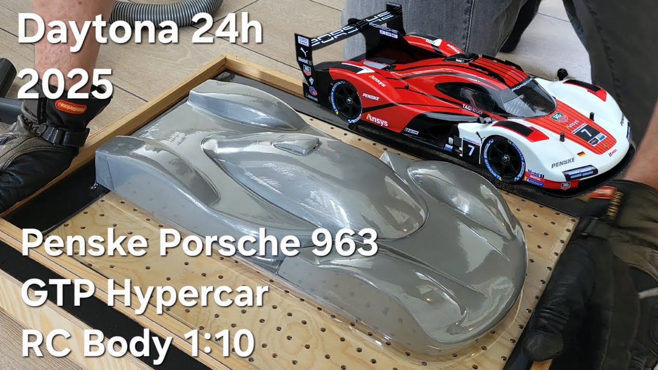 Making a Penske Porsche 963 1:10 RC body | Winner Daytona 2025