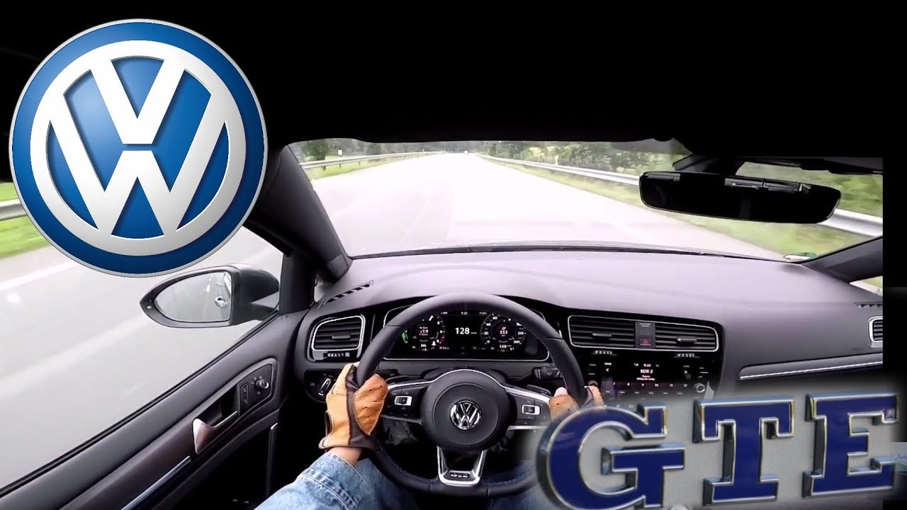 VW Golf GTE 1.4 TSI Hybrid (204 PS) Facelift POV Testdrive ACCELERATION