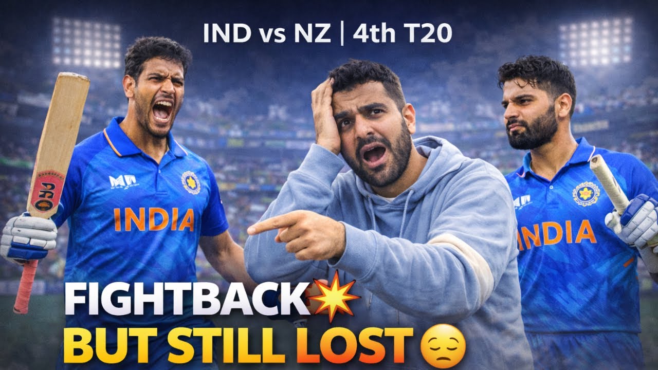 IND vs NZ 4th T20 Review LIVE 🏏 | Dube & Rinku Fightback, Still India Lost