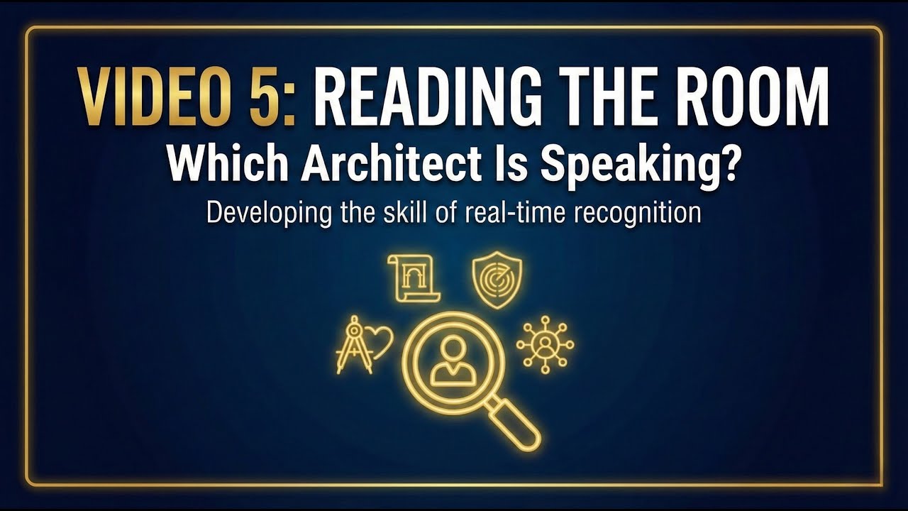 5 | Unseen Architects: Reading the Room: Which Architect is Speaking?