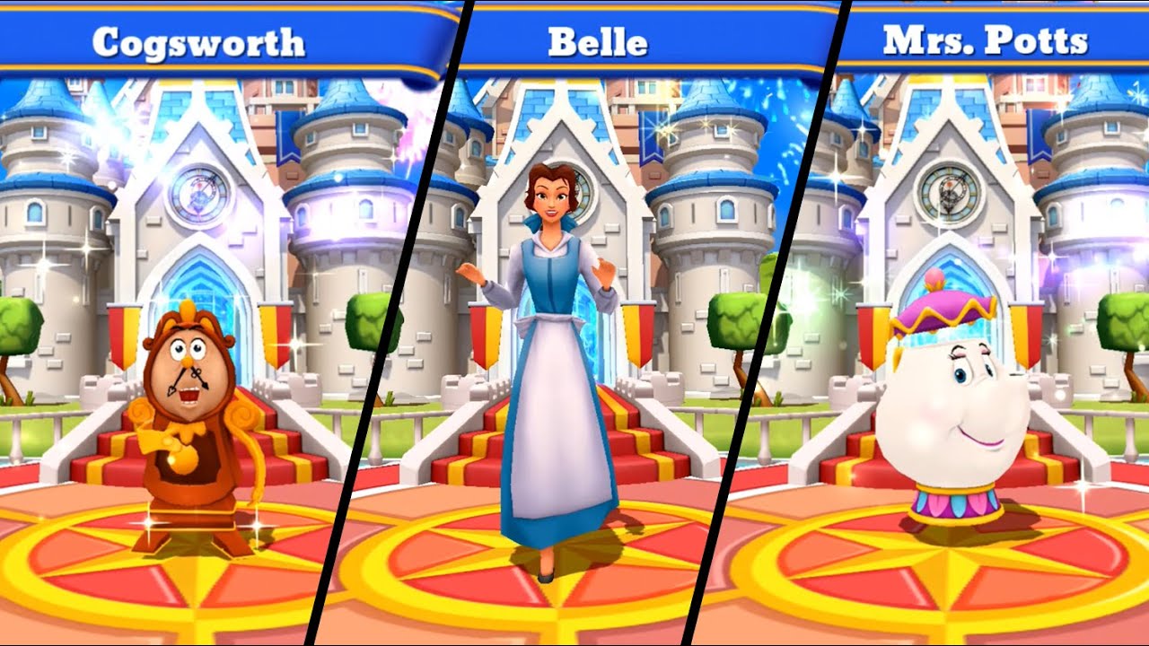 (OLD VERSION) Welcome Screens BEAUTY AND THE BEAST CHARACTERS | Disney Magic Kingdoms