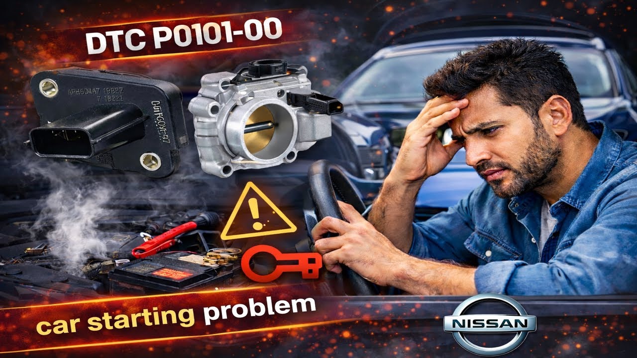 Nissan starting problem / DTC p0101-00 MAF sen with wiring details گاڑی تھوڑی دیر بعد بند ہو جاتی ہے