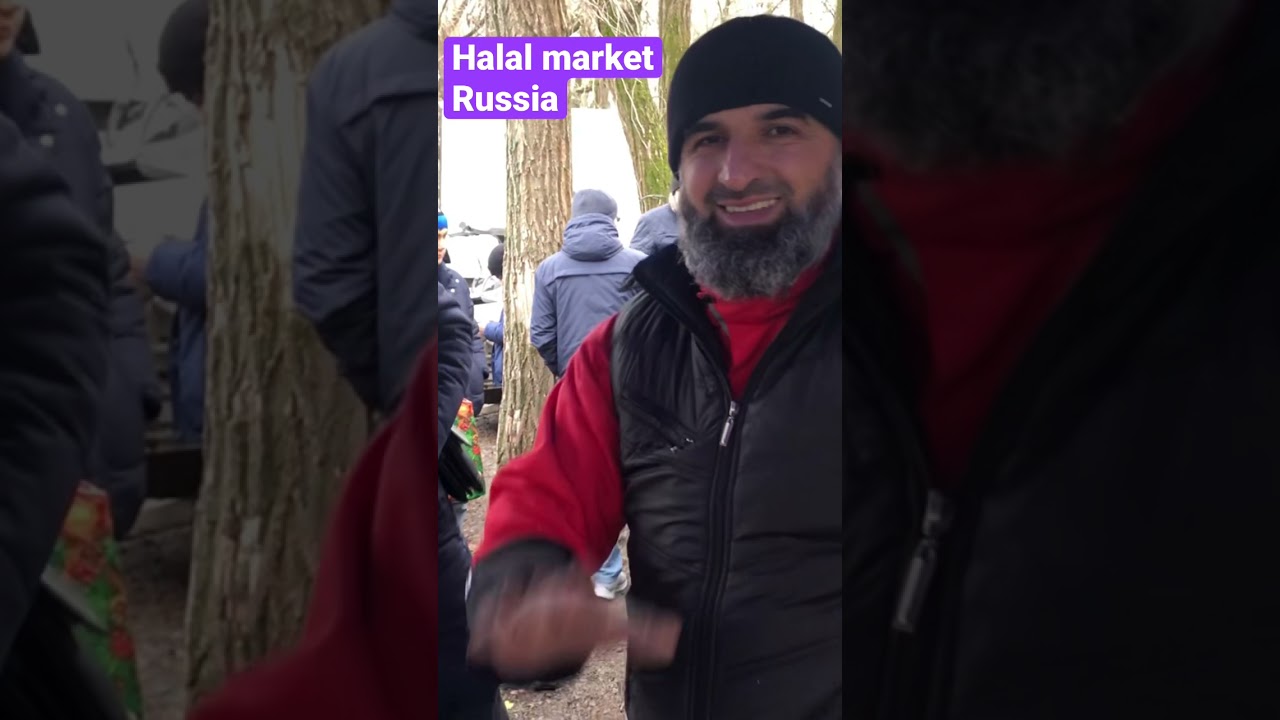 Halal meat market in Russia 🇷🇺 Jumma masjid.