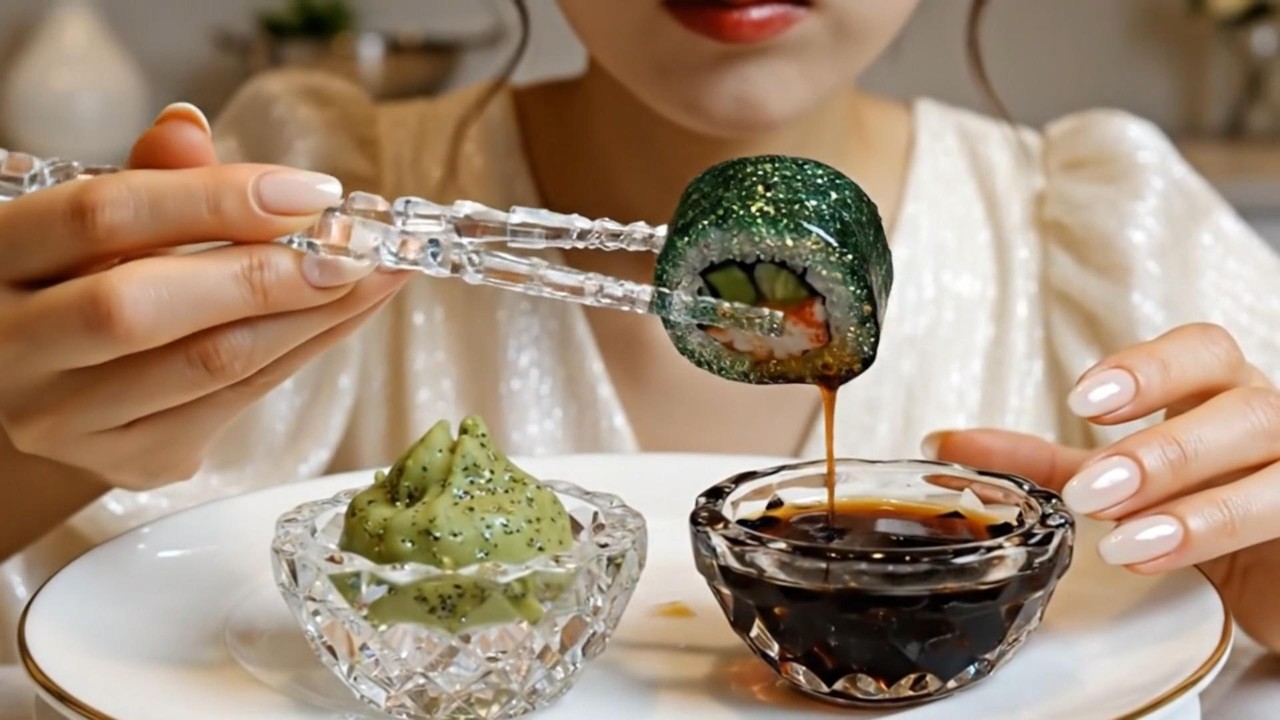 🍣 Making an English Sushi Roll “California” ✨ Crystal Food ASMR