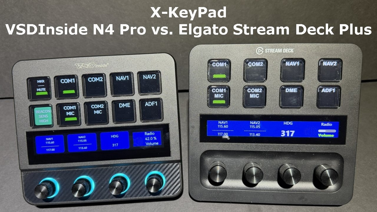 VSDInside N4 Pro против Elgato Stream Deck Plus с X-KeyPad