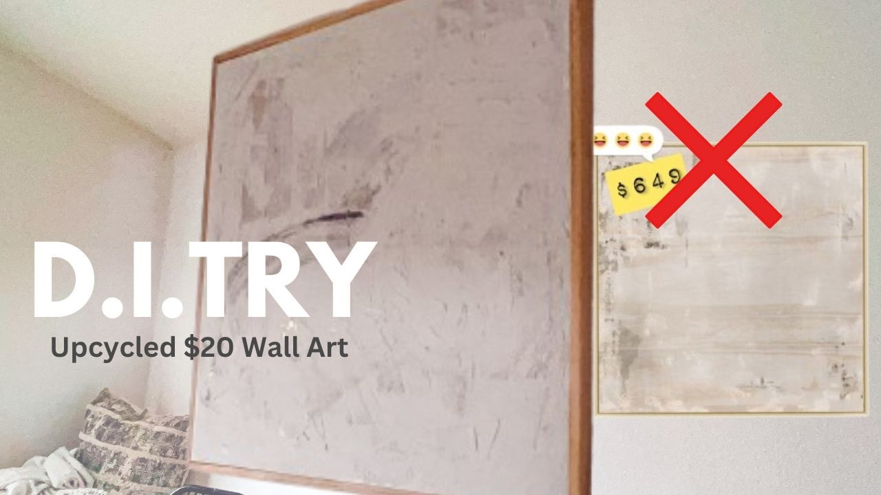 DIY Upcycled Art & Frame | From Outdated to Stunning // 2025 Must-Try