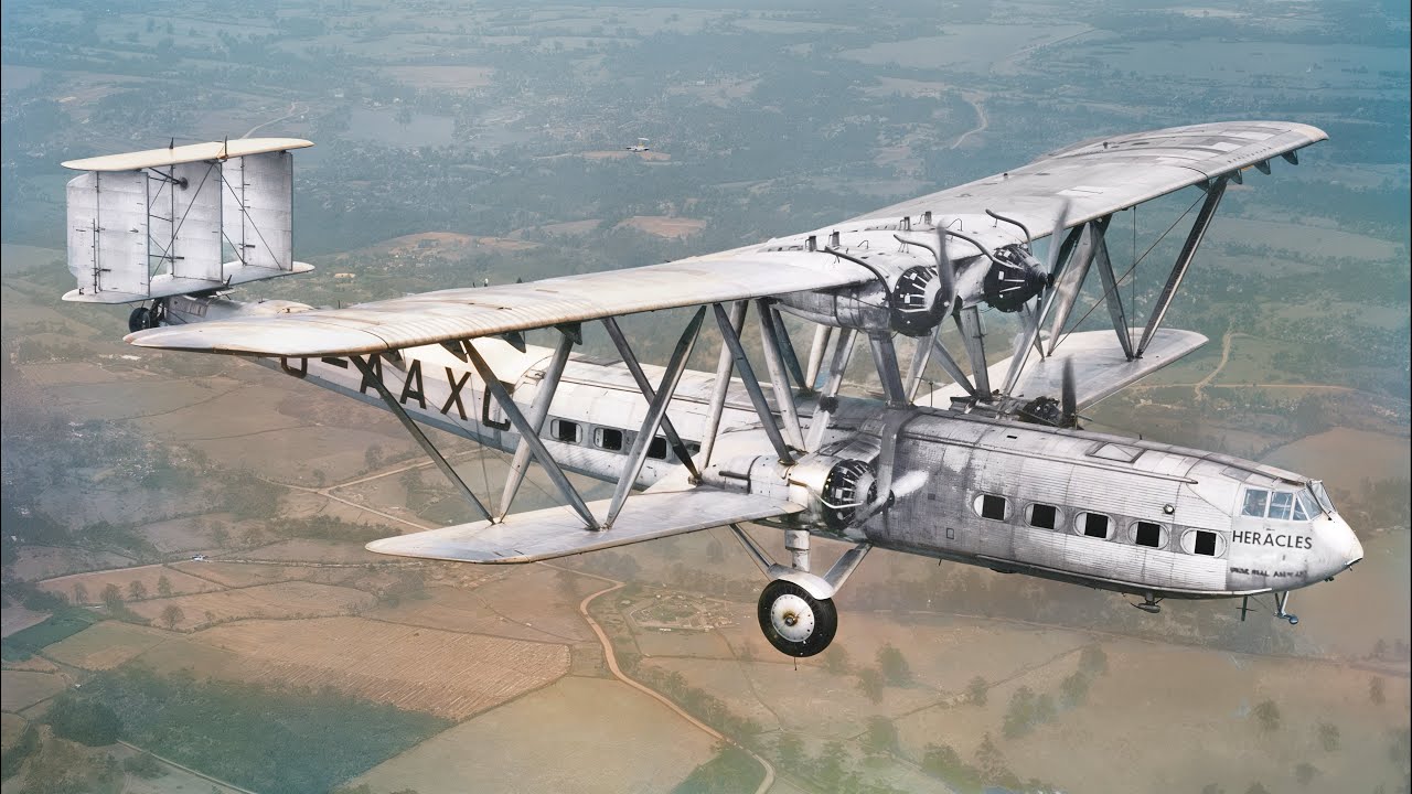 HOW WE FLEW | Airports in 1935. A dive back in time. Upscaled and colorized historical footage