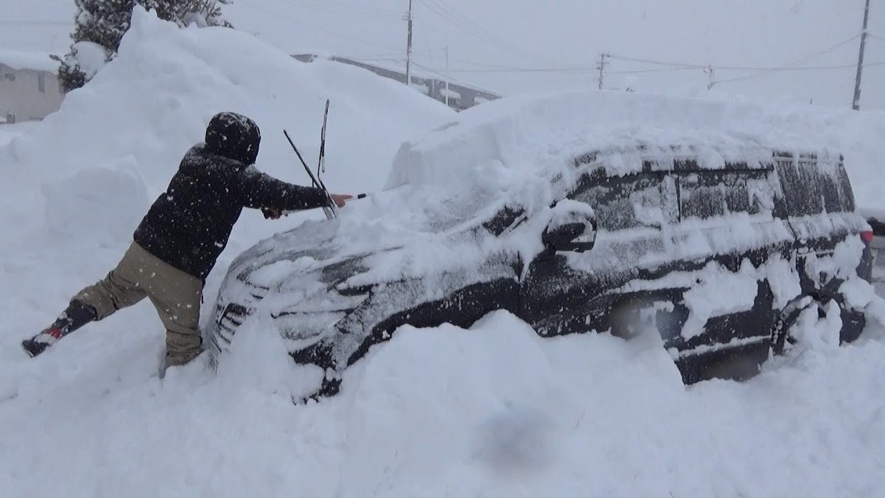 一晩で30cm　弘前市の積雪126cmで1月の記録更新