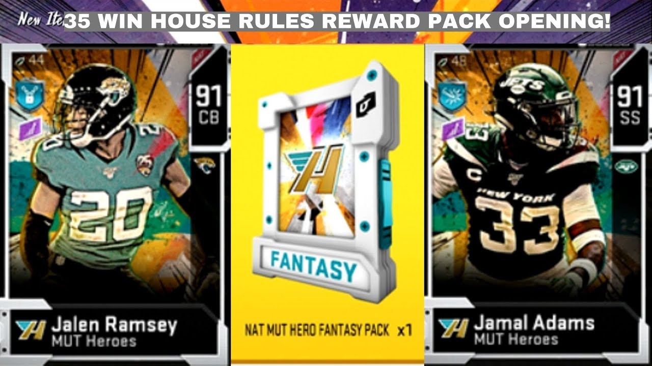 35 WIN HOUSE RULES REWARD PACK! WHICH HEROES SHOULD YOU TAKE? Madden 20 Ultimate Team