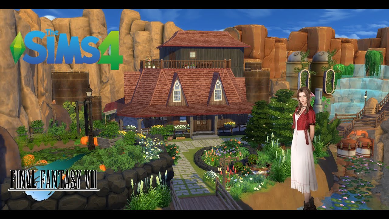 Final Fantasy VII: Remake | Aerith Gainsborough's House | Stop-motion build | The Sims 4