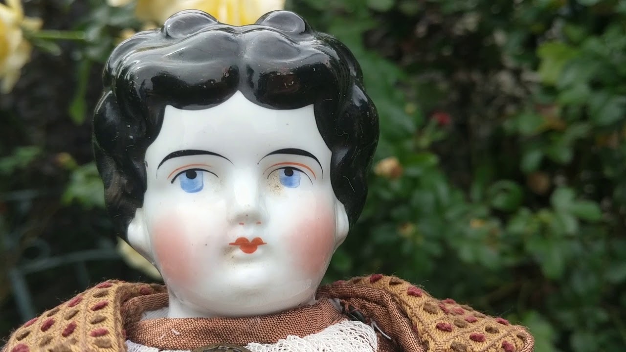 Antique German China Head Doll Circa 1870's-1890's