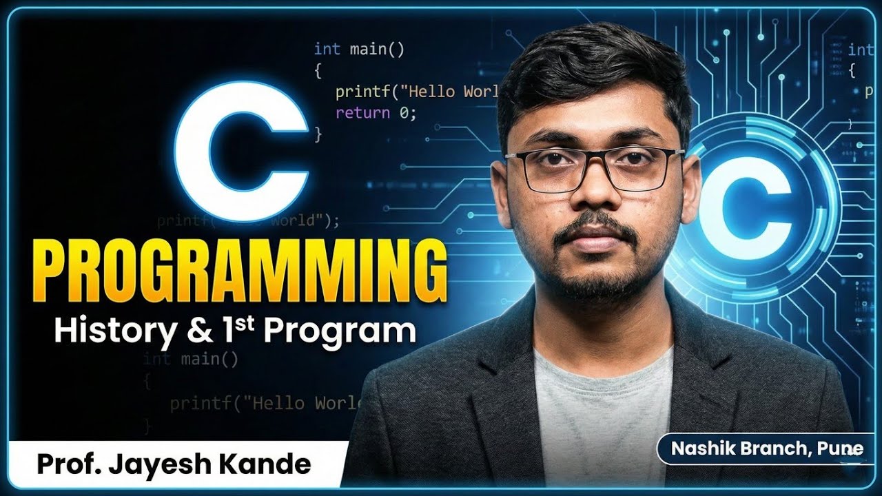 C Programming in Hindi | History & First Program | Coding Seekho