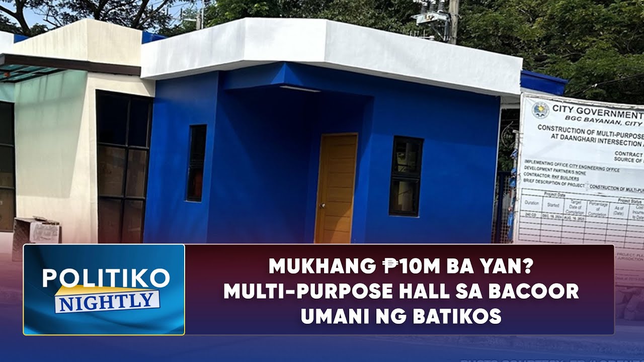 Mukhang P10M ba yan? Multi-purpose hall sa Bacoor umani ng batikos