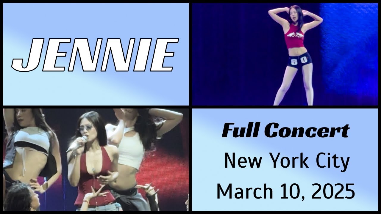 250310 Jennie - Full concert (15 songs) live @ Radio City Music Hall, NYC Fancam