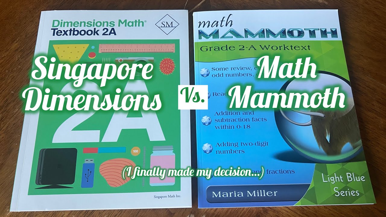 Flip Through/ Comparison Singapore Dimensions & Math Mammoth Homeschool Math Curriculum
