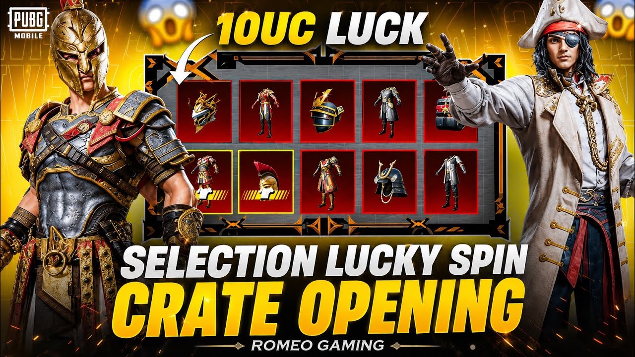 Most Rare Mythics Crate Opening | Get Guaranteed Reward ￼| Selection Lucky Spin |PUBGM 