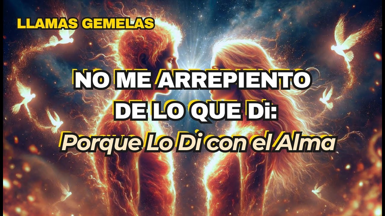 ✨NO ME ARREPIENTO DE LO QUE DI: Porque Lo Di con el Alma✨