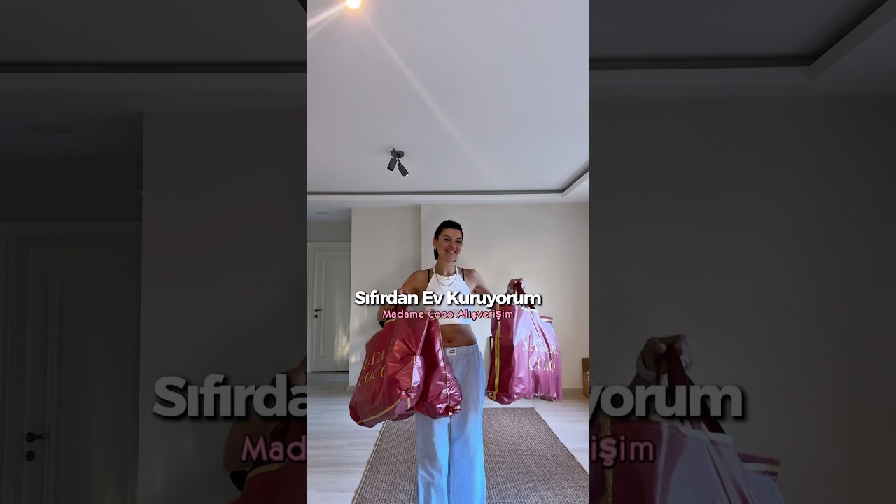 Madame Coco alışverişim😊 marka adı ge&ccedil;tiği i&ccedil;in REKLAM #yeniev #alışveriş #madamecoco #indirim