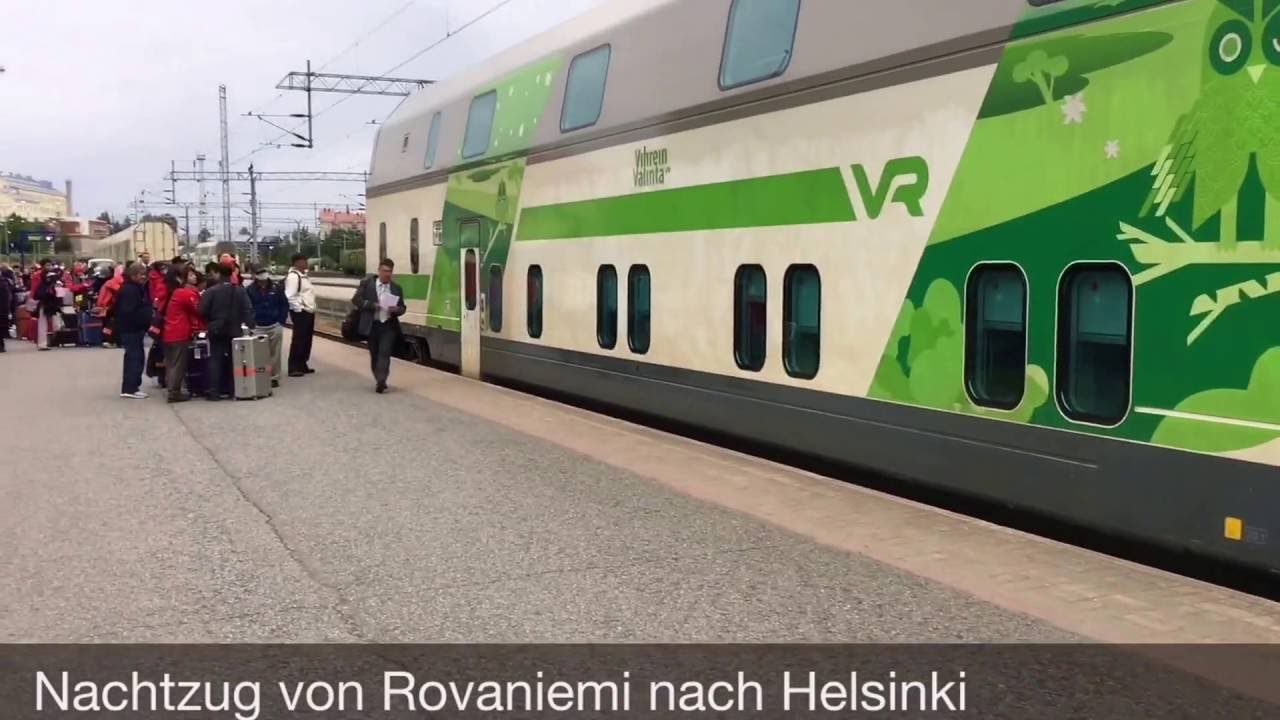 Nachtzug in Finnland: Von Rovaniemi nach Helsinki
