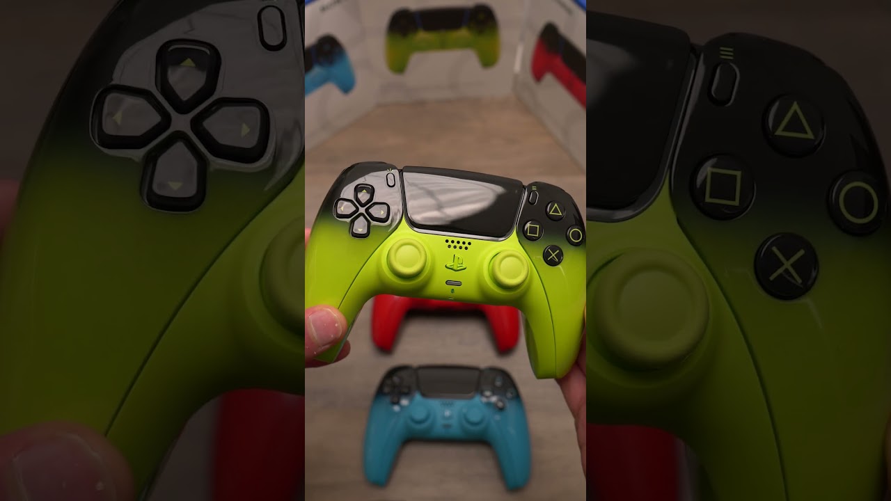 НОВЫЙ КОНТРОЛЛЕР HYPERPOP ДЛЯ PS5 DUALSENSE: ЦВЕТА - Техно-красный - Ремикс-зеленый - Ритм-синий