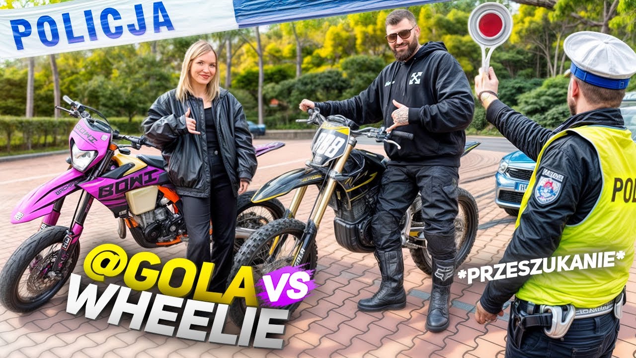 UCZĘ WOJTKA GOLE JEŹDZIĆ NA KOLE | POLICJA NAS PRZESZUKAŁA