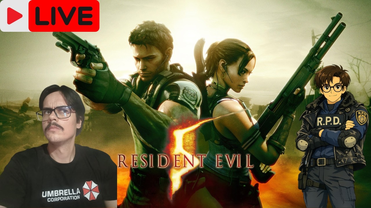 ZERANDO RESIDENT EVIL 5 - ESPECIAL COM DICHAVANS - LIVE DO INQUISIDOR 🔴