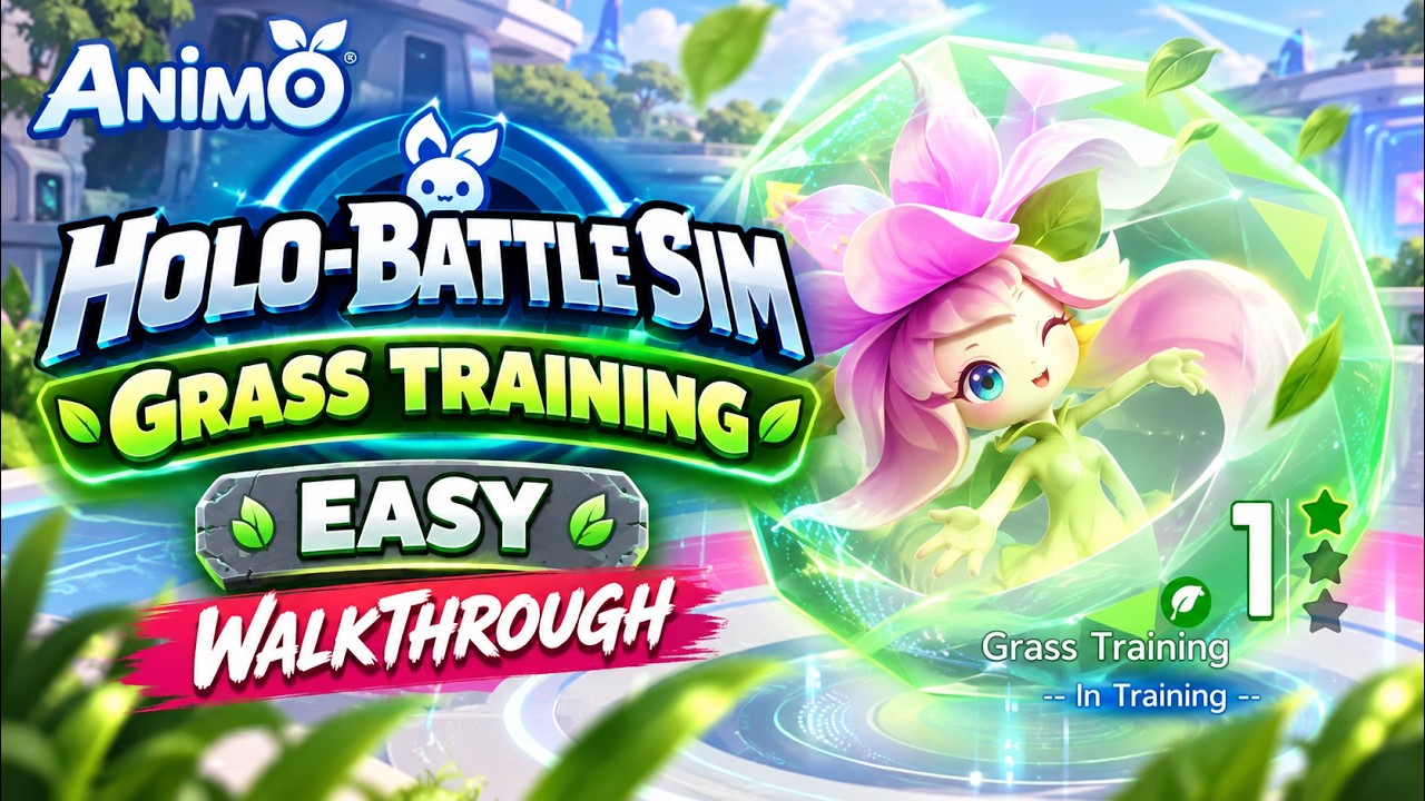 Holo-Battle Sim &ndash; Grass Training Easy Walkthrough | Aniimo