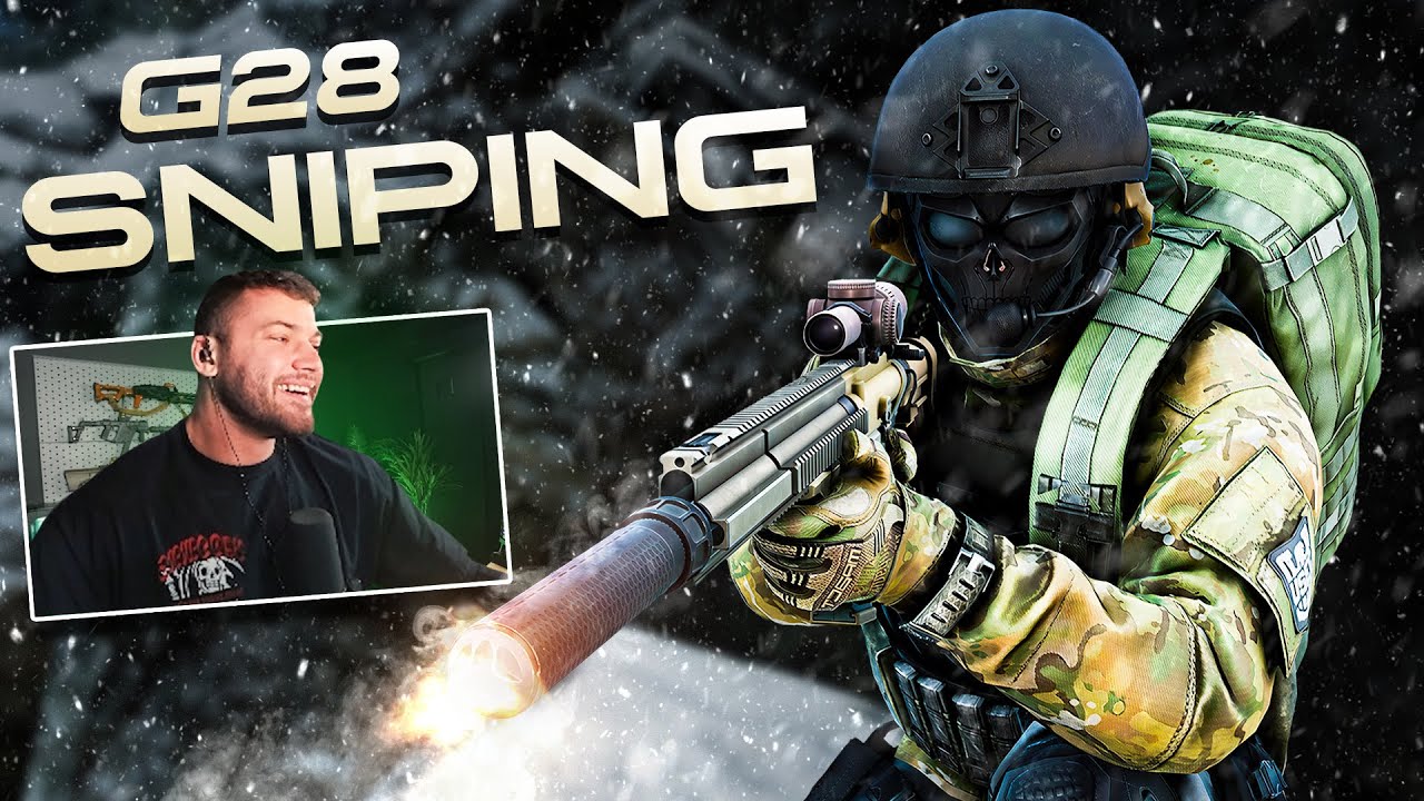 Снайперская стрельба по игрокам в лесу из G28 - Escape From Tarkov