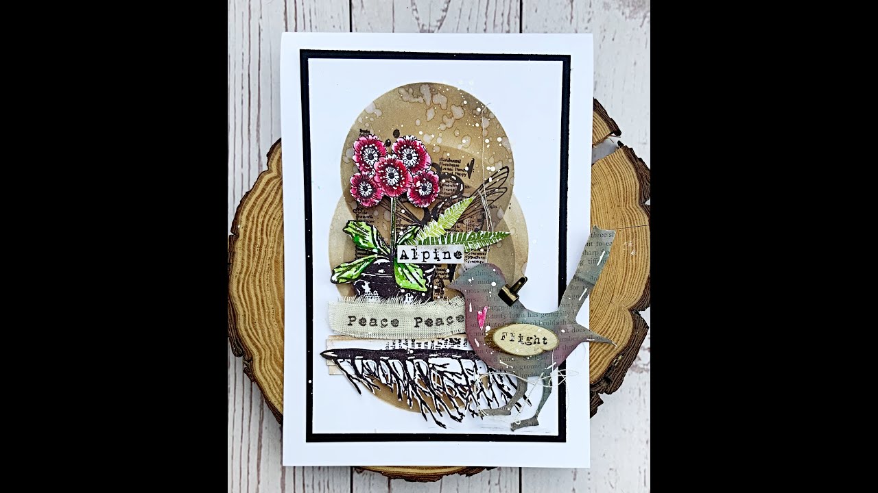 Creative Time with Tracy Evans . Mixed Media Card #tracyevansboutiquedesigns