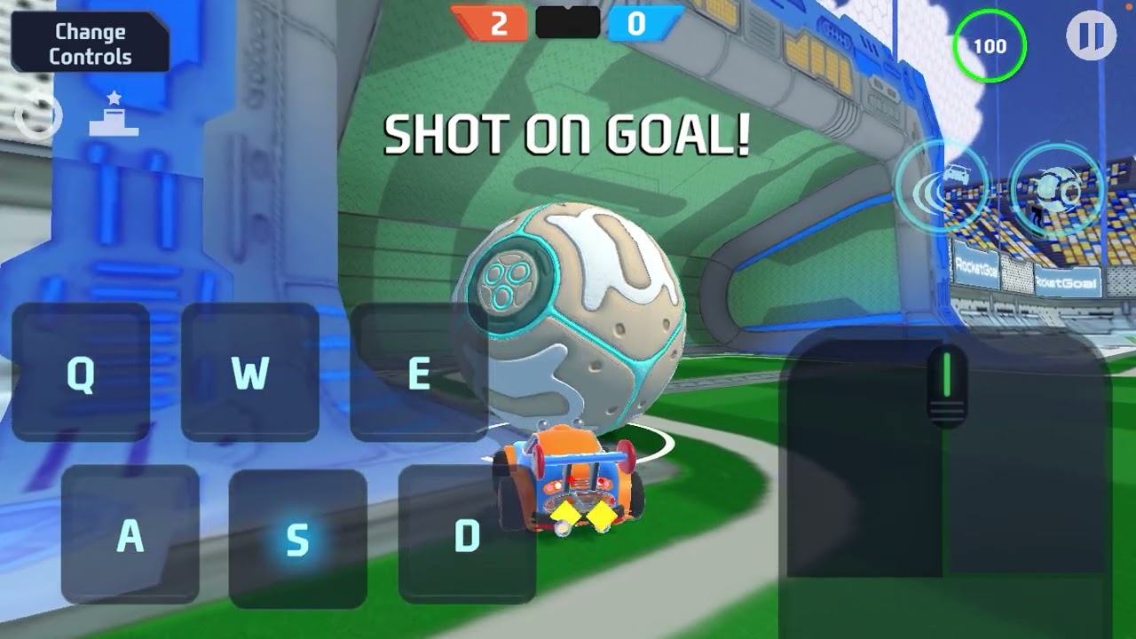 Doing the slowest goal in rocket goal🐌🐌🐌