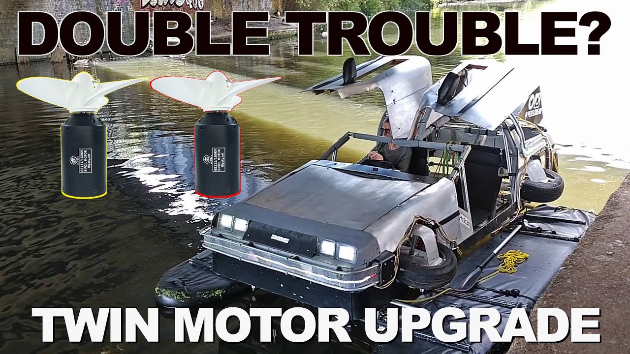 Power Up! Testing Flipsky 65211 e-foil motors on my Delorean boat in London & Norfolk