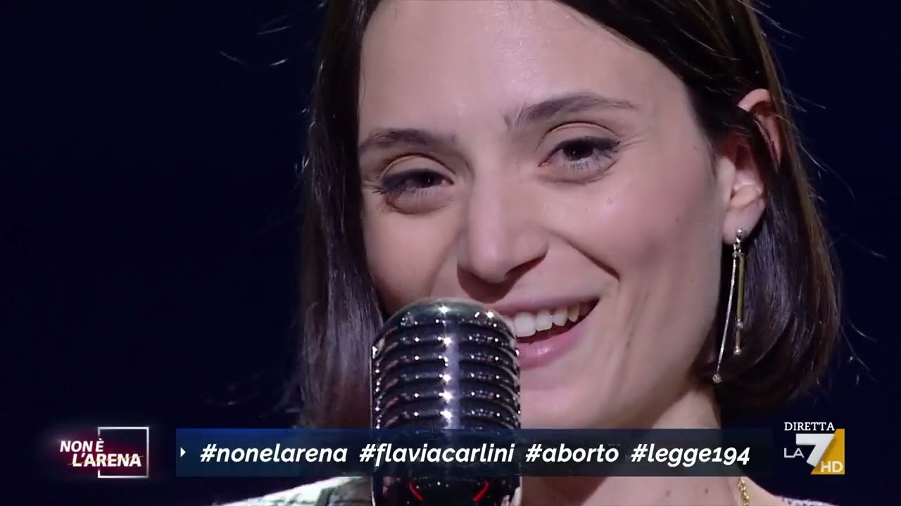 L'intervento di Flavia Carlini a Non è l'Arena