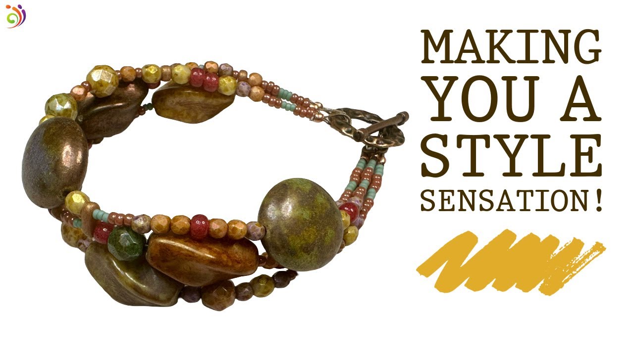 June 2025 Beads to Live by Curated Collection! Lets make a 3 strand bracelet!