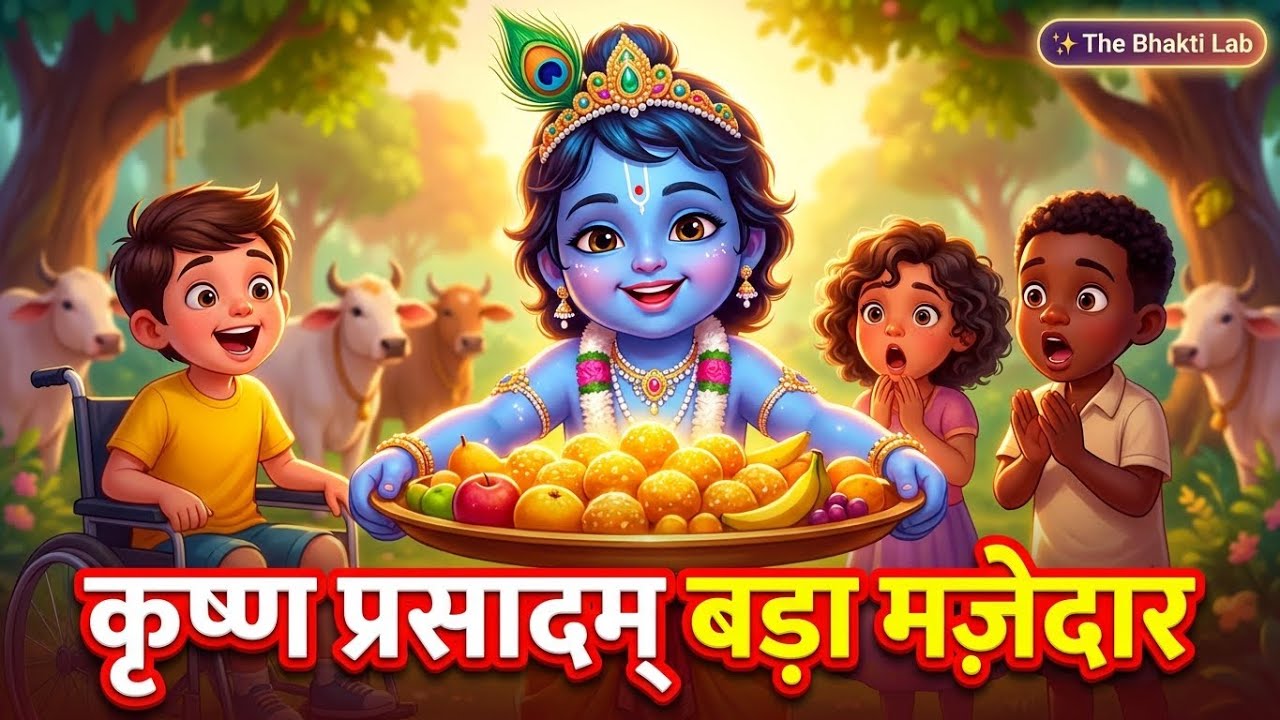 कृष्ण प्रसादम् बड़ा मज़ेदार | Krishna Prasadam Bada Mazedar | Bhakti Song | The Bhakti Lab