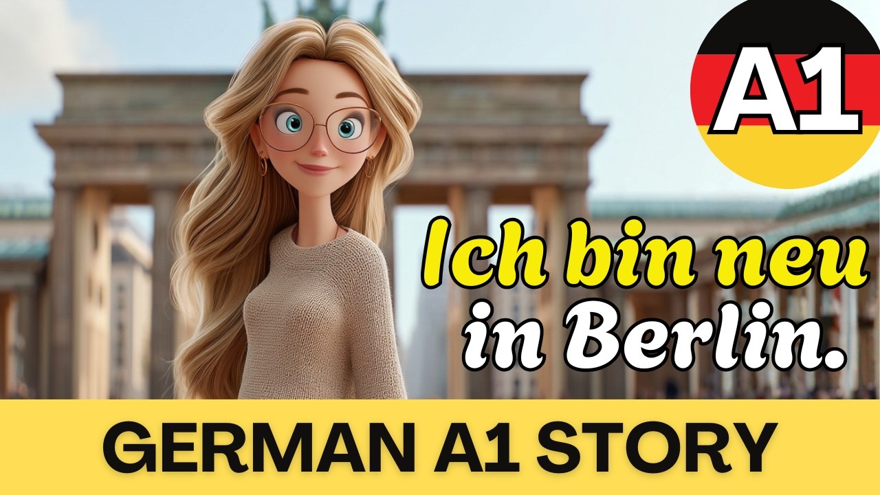 Learn German with an Easy A1 Story | Anna Introduces Herself in Berlin 🇩🇪